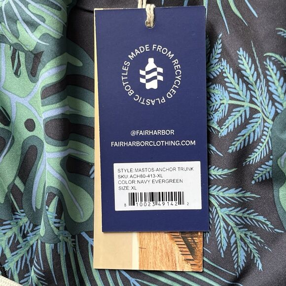 FAIR HARBOR Mens The Anchor Swim Trunks Lined Stretch Swim Shorts Size XL NWT - Picture 11 of 11